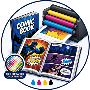 Comic Printing Icon